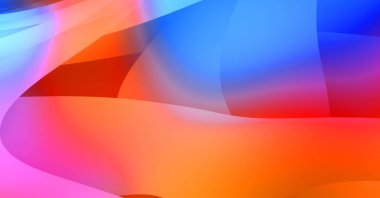Renkli gradyan ile soyut arkaplan. Çizgili çizgili canlı duvar kâğıdı. Modern hareketin akışkan 2d çizimi.