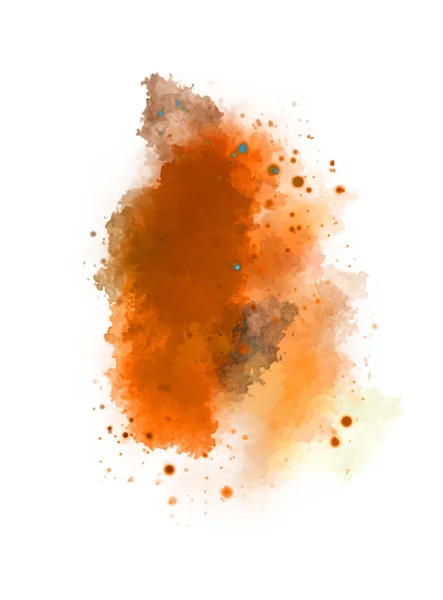 Watercolor Painted Background Blots Splatters Brush Stroked Painting Illustration — 스톡 사진