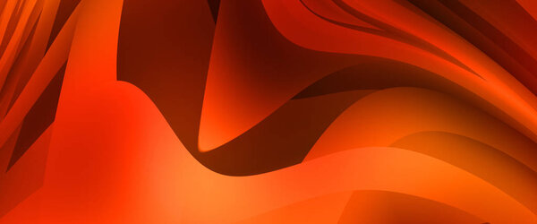 Abstract background with colorful gradient. Vibrant graphic wallpaper with stripes design. Fluid 2D illustration of modern movement.