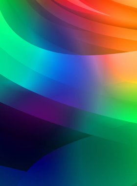 Renkli gradyan ile soyut arkaplan. Çizgili çizgili canlı duvar kâğıdı. Modern hareketin akışkan 2d çizimi.