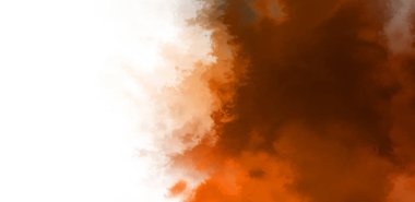 Beyaz arkaplanda soyut renkli suluboya. Dijital resim.