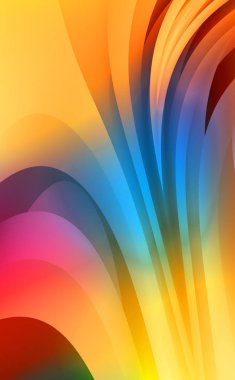 Renkli gradyan ile soyut arkaplan. Çizgili çizgili canlı duvar kâğıdı. Modern hareketin akışkan 2d çizimi.