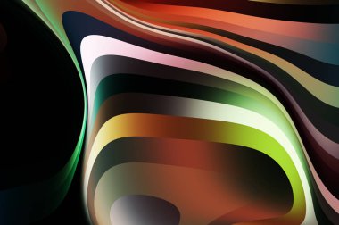 sıvı soyut arkaplan ve renkli gradyan. Modern hareketin 2d illüstrasyonu.