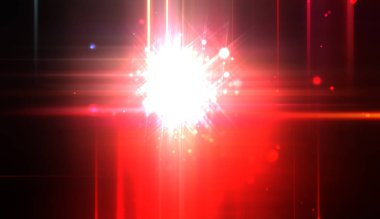 Canlı ve canlı ışık parlamalarının serin arkaplanı. Renkli parlak ışıklar patlama efektiyle görüntülenir. Parlak renkli arkaplan.