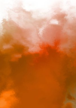 Beyaz arkaplanda soyut renkli suluboya. Dijital resim.