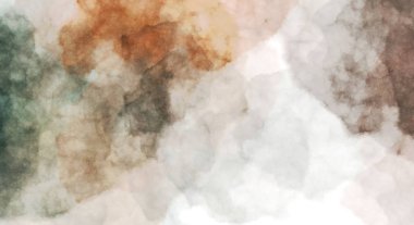 Suluboya arka planda lekeler ve lekelerle boyanmış. Fırça darbesi ile boyanmış. 2d Görüntü.