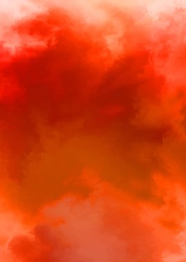 Beyaz arkaplanda soyut renkli suluboya. Dijital resim.