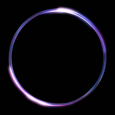 Parlak Çerçeve Arkaplanı. Siyah arkaplanda izole edilmiş parlak geometrik şablon. Soyut 2d illüstrasyon.