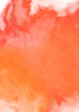 Beyaz arkaplanda soyut renkli suluboya. Dijital resim.