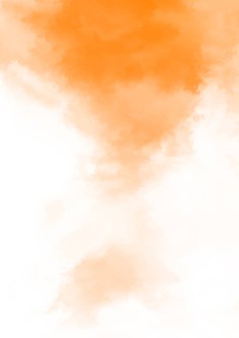 Beyaz arkaplanda soyut renkli suluboya. Dijital resim.