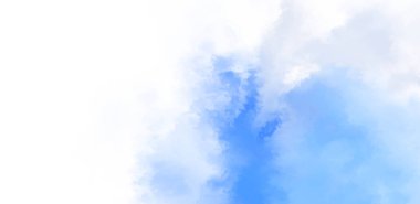 Beyaz arkaplanda soyut renkli suluboya. Dijital resim.