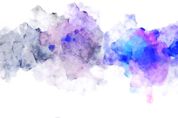 stock image Watercolor painted background with blots and splatters. Brush stroked painting. 2D Illustration.