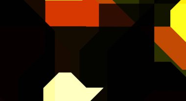 Renkli ve canlı geometrik şekiller katmanları var. Bir teknoloji planının dijital illüstrasyonu. Gelecekçi tasarım şablonu.