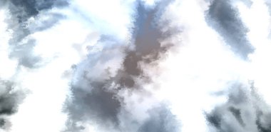 Beyaz arkaplanda soyut renkli suluboya. Dijital resim.