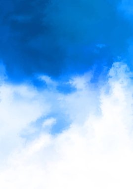 Beyaz arkaplanda soyut renkli suluboya. Dijital resim.