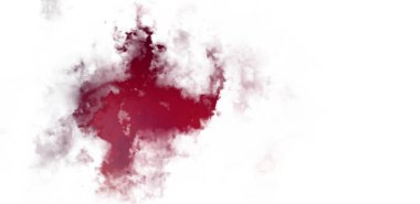 Beyaz arkaplanda soyut renkli suluboya. Dijital resim.