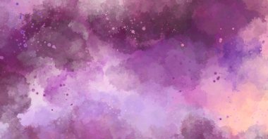 Suluboya arka planda lekeler ve lekelerle boyanmış. Fırça darbesi ile boyanmış. 2d Görüntü.