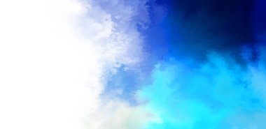 Beyaz arkaplanda soyut renkli suluboya. Dijital resim.