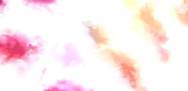 Beyaz arkaplanda soyut renkli suluboya. Dijital resim.