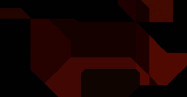 Renkli ve canlı geometrik şekiller katmanları var. Bir teknoloji planının dijital illüstrasyonu. Gelecekçi tasarım şablonu.