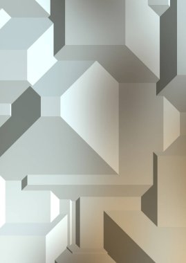 Çokgen arka plan. Geometrik tasarımlı renkli duvar kağıtları. Dijital 3d illüstrasyon.