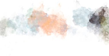 Suluboya arka planda lekeler ve lekelerle boyanmış. Fırça darbesi ile boyanmış. 2d Görüntü.