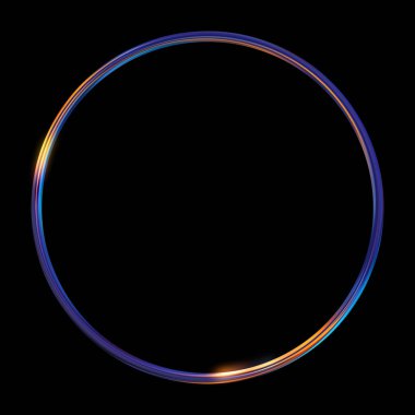 Parlak Çerçeve Arkaplanı. Siyah arkaplanda izole edilmiş parlak geometrik şablon. Soyut 2d illüstrasyon.