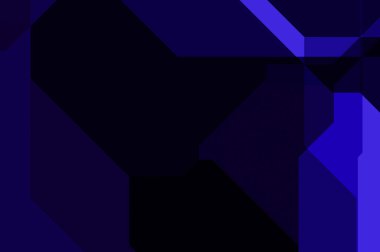 Renkli ve canlı geometrik şekiller katmanları var. Bir teknoloji planının dijital illüstrasyonu. Gelecekçi tasarım şablonu.