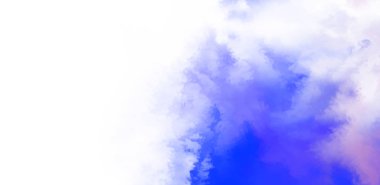 Beyaz arkaplanda soyut renkli suluboya. Dijital resim.