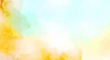 Suluboya arka planda lekeler ve lekelerle boyanmış. Fırça darbesi ile boyanmış. 2d Görüntü.