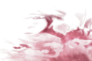 Beyaz arkaplanda soyut renkli suluboya. Dijital resim.