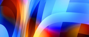 Renkli gradyan ile soyut arkaplan. Çizgili çizgili canlı duvar kâğıdı. Modern hareketin akışkan 2d çizimi.