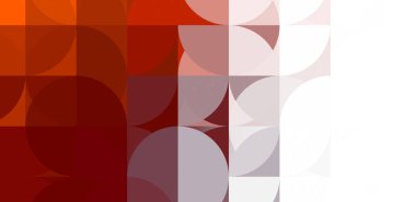 Dairesel şekillerin katmanları renkli ve canlı bir tasarım yaratıyor. Dairelerin sayısal çizimi. Gelecekçi tasarım şablonu.