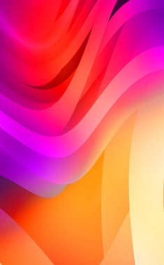 Renkli gradyan ile soyut arkaplan. Çizgili çizgili canlı duvar kâğıdı. Modern hareketin akışkan 2d çizimi.