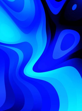 sıvı soyut arkaplan ve renkli gradyan. Modern hareketin 2d illüstrasyonu.