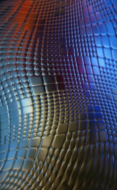 Soyut arkaplan. Renkli dalgalı tasarım duvar kağıdı. yaratıcı grafik 2D çizim. Dinamik şekilli modaya uygun sıvı örtüsü.