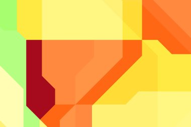 Renkli ve canlı geometrik şekiller katmanları var. Bir teknoloji planının dijital illüstrasyonu. Gelecekçi tasarım şablonu.