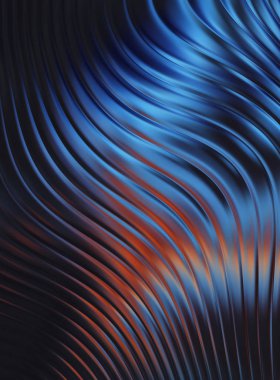 Soyut arkaplan. Renkli dalgalı tasarım duvar kâğıdı. Grafik illüstrasyon.