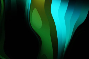 sıvı soyut arkaplan ve renkli gradyan. Modern hareketin 2d illüstrasyonu.