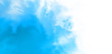 Beyaz arkaplanda soyut renkli suluboya. Dijital resim.