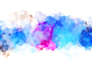 Suluboya arka planda lekeler ve lekelerle boyanmış. Fırça darbesi ile boyanmış. 2d Görüntü.