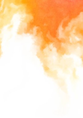 Beyaz arkaplanda soyut renkli suluboya. Dijital resim.