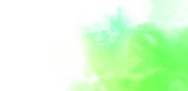 Beyaz arkaplanda soyut renkli suluboya. Dijital resim.