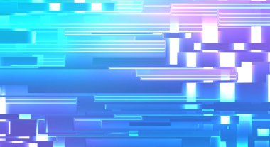 Geometrik çok renkli kesişen çizgiler. Dijital teknolojinin grafiksel çizimi. Soyut arkaplan. 