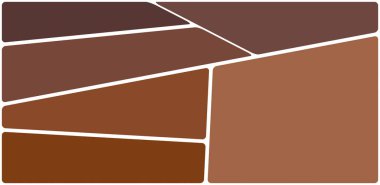 Beyaz boşluğu olan renkli bir çizim. Soyut geometrik desen. Mozaik arka plan. Geometrik çok renkli şekiller.