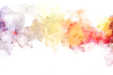 Suluboya arka planda lekeler ve lekelerle boyanmış. Fırça darbesi ile boyanmış. 2d Görüntü.