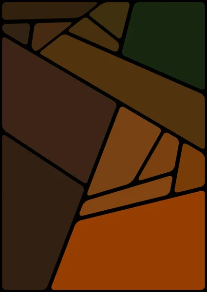 色彩斑斓的图片与黑色空间 抽象几何图案 马赛克背景 几何多色形状 — 图库照片
