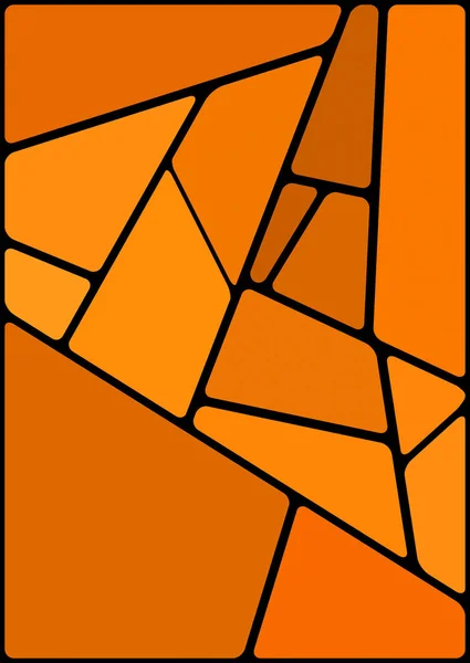 Kleurrijke Illustratie Met Zwarte Ruimte Abstract Geometrisch Patroon Mozaïekachtergrond Geometrische — Stockfoto