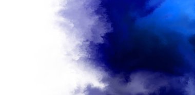 Beyaz arkaplanda soyut renkli suluboya. Dijital resim.