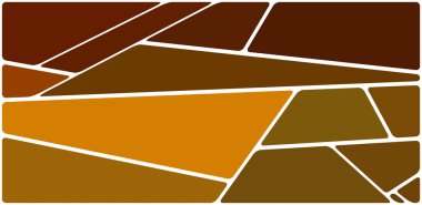 Beyaz boşluğu olan renkli bir çizim. Soyut geometrik desen. Mozaik arka plan. Geometrik çok renkli şekiller.